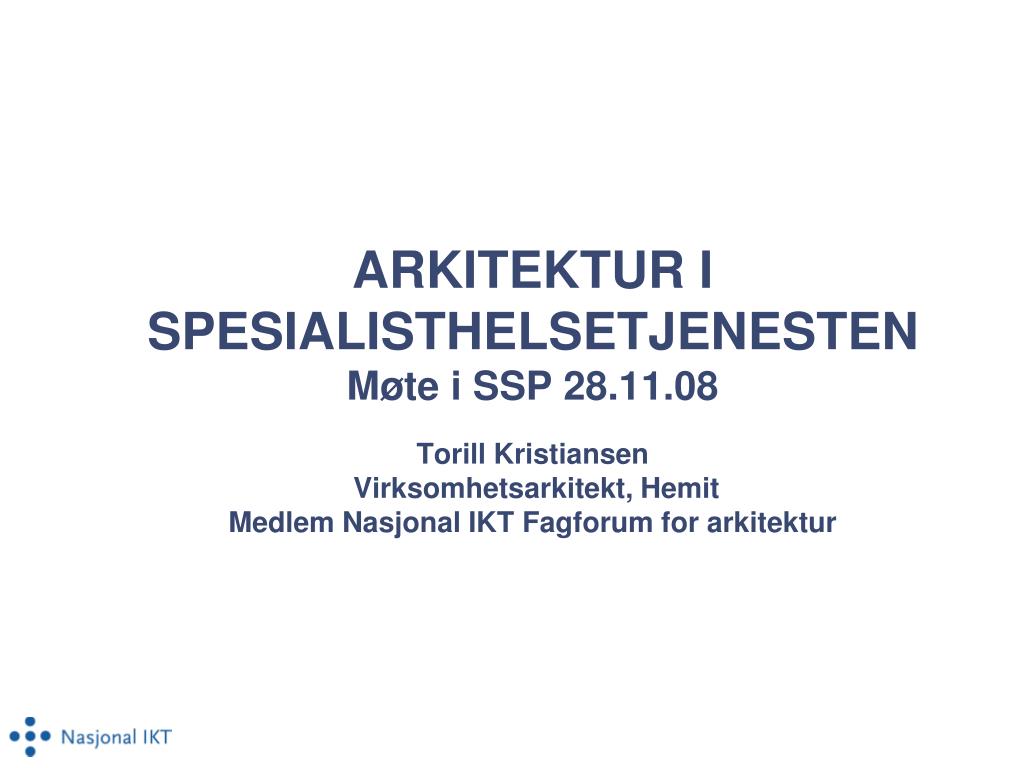 PPT - Nasjonal IKT PowerPoint Presentation, free download - ID:4437605
