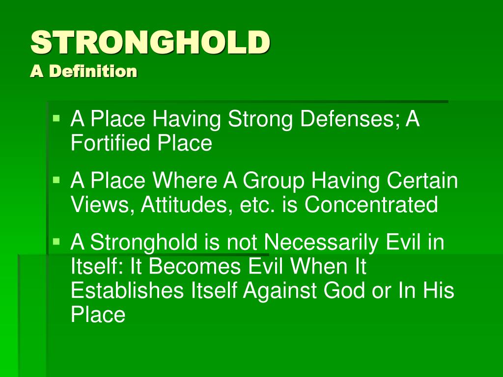 define stronghold