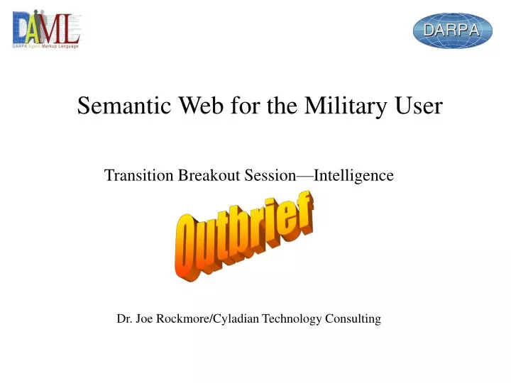 semantic web for the military user n.