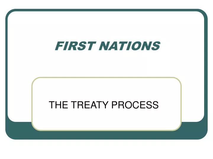 first nations n.