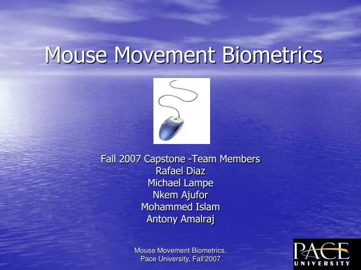 mouse movement biometrics n.