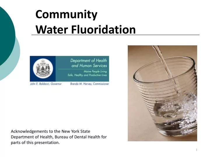 PPT Community Water Fluoridation PowerPoint Presentation, free