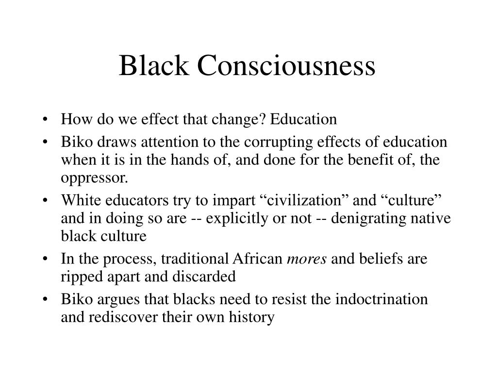 history black consciousness essay