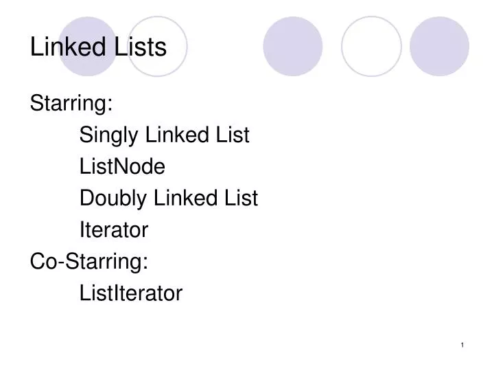 PPT - Linked Lists PowerPoint Presentation, free download - ID:4441554