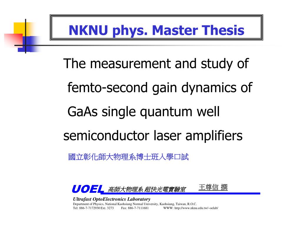 Graduate Program – UHM Physics and Astronomy masters thesis physics