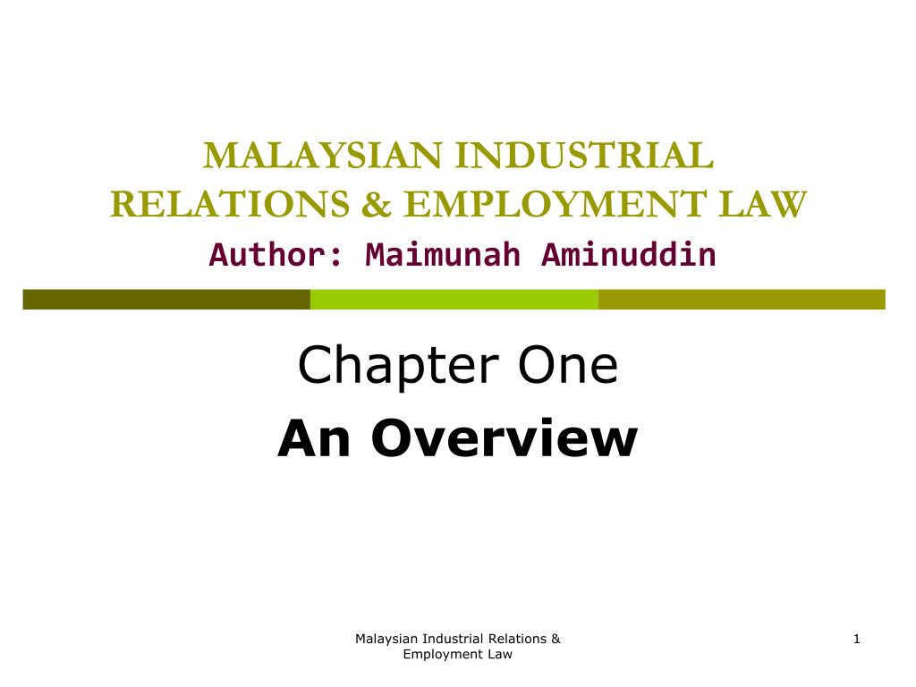 PPT - MALAYSIAN INDUSTRIAL RELATIONS & EMPLOYMENT LAW ...