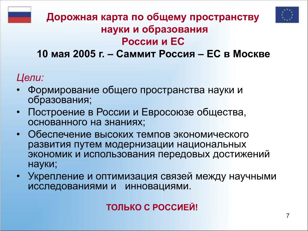 Дорожная карта общего образования. Дорожные карты ЕС И РФ. Дорожные карты 2005 г. Дорожные карты ЕС И РФ 2005. , Дорожная карта по общему пространству науки и образования.