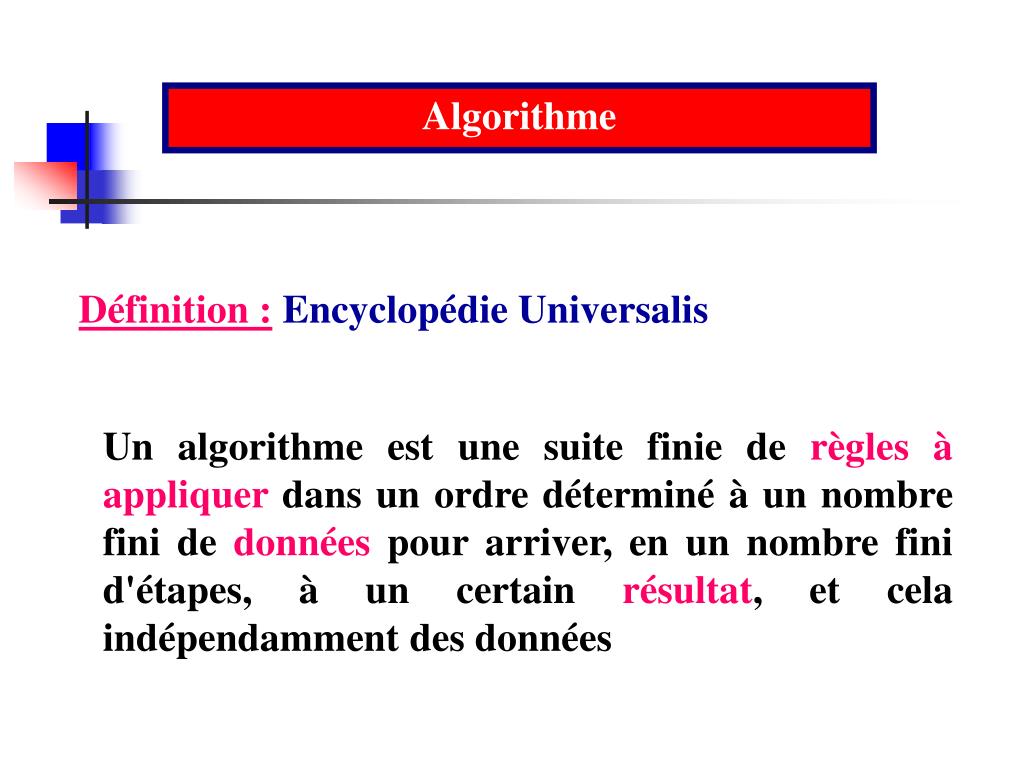 PPT Algorithmique PowerPoint Presentation Free Download ID 4442596