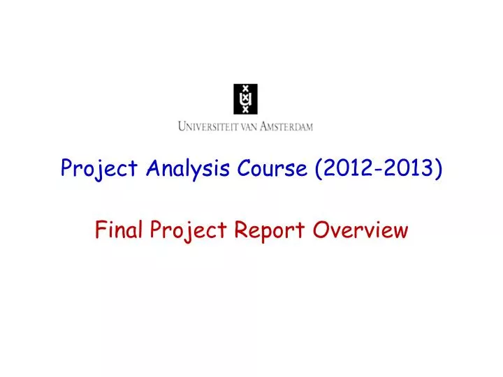 Course project horizontal analysis