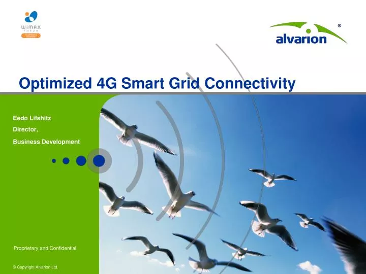 optimized 4g smart grid connectivity n.