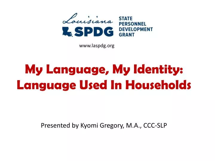 my language my identity language used in households n.