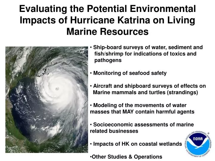 PPT - Evaluating the Potential Environmental Impacts of Hurricane ...