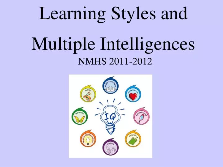 Multiple Intelligences Learning Styles Chart