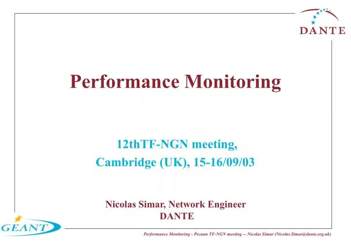 PPT - Performance Monitoring PowerPoint Presentation, free download ...