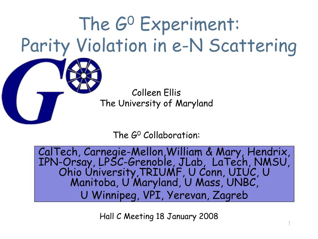 experiment of parity violation