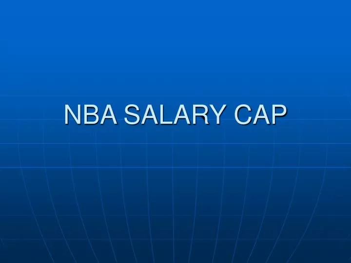 PPT NBA SALARY CAP PowerPoint Presentation, free download ID4448392