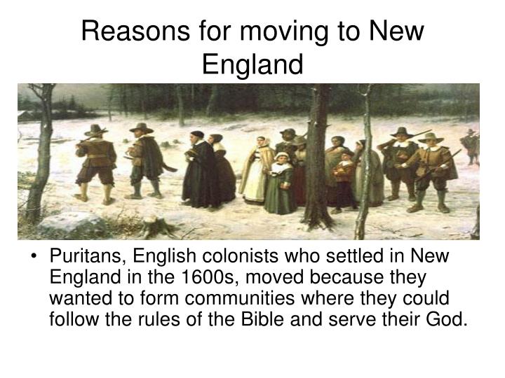 who settled in the new england colonies