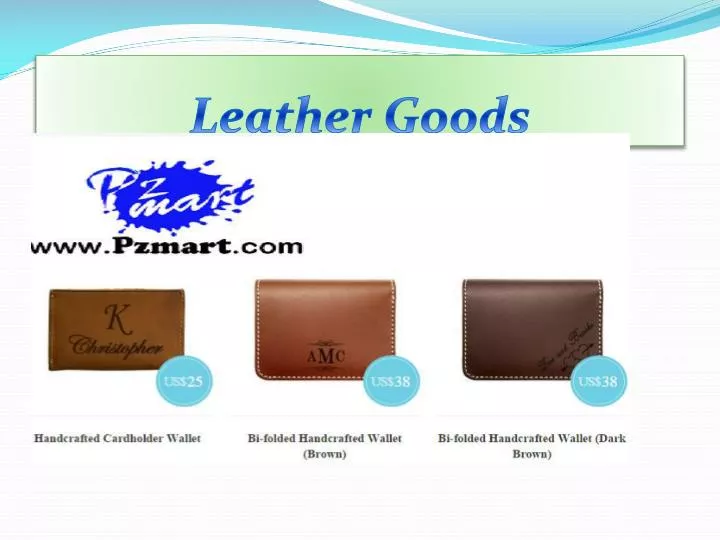 leather goods n.