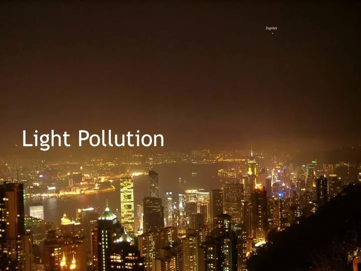 light pollution n.