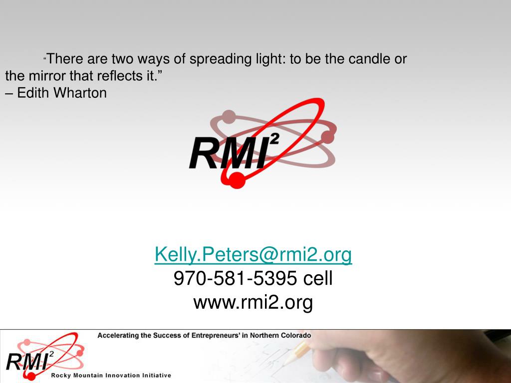 PPT Rocky Mountain Innovation Initiative PowerPoint Presentation