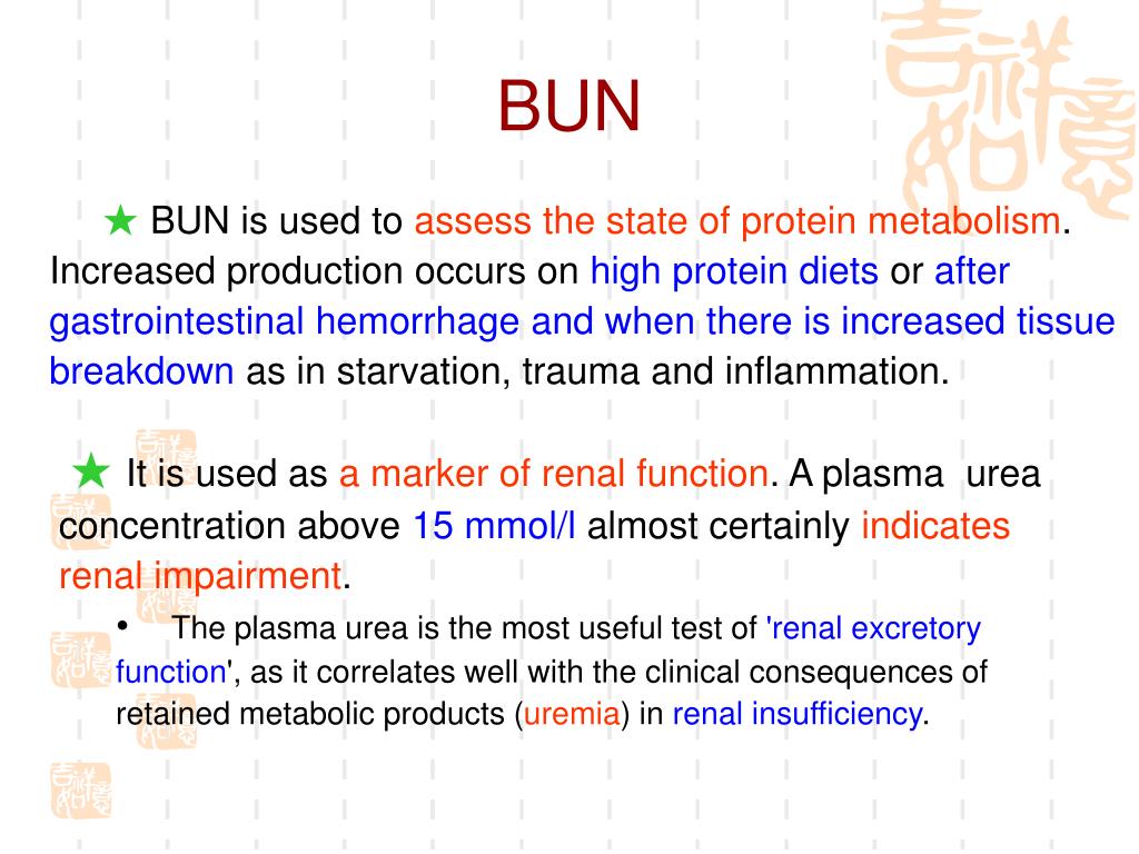 PPT Determination of Urea (BUN) in serum PowerPoint Presentation