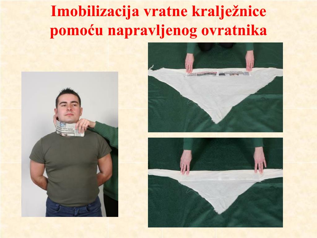 PPT - IMOBILIZACIJA POMOĆU TROKUTNE MARAME PowerPoint Presentation, free  download - ID:4450880