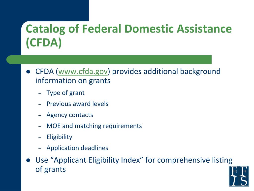 PPT Anticipating Federal Grant Opportunities PowerPoint Presentation