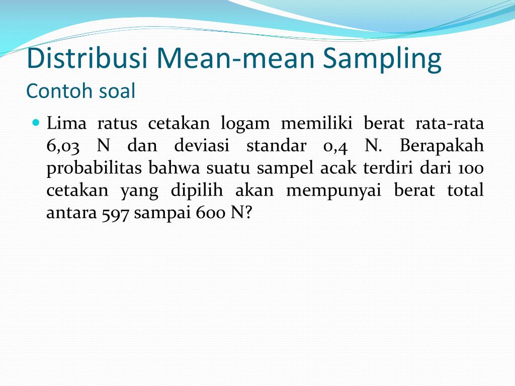 Sampling meaning. Mean meant.