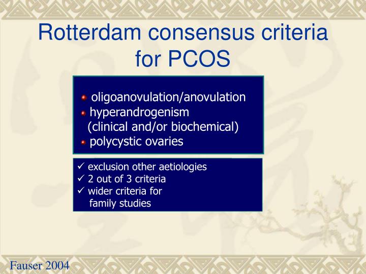 Pcos Diagnosis Rotterdam Criteria : Cutaneous Findings and Systemic