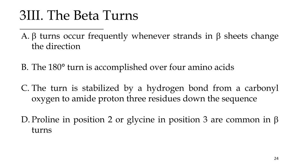 beta turn amino acids