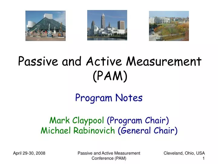 passive and active measurement pam n.