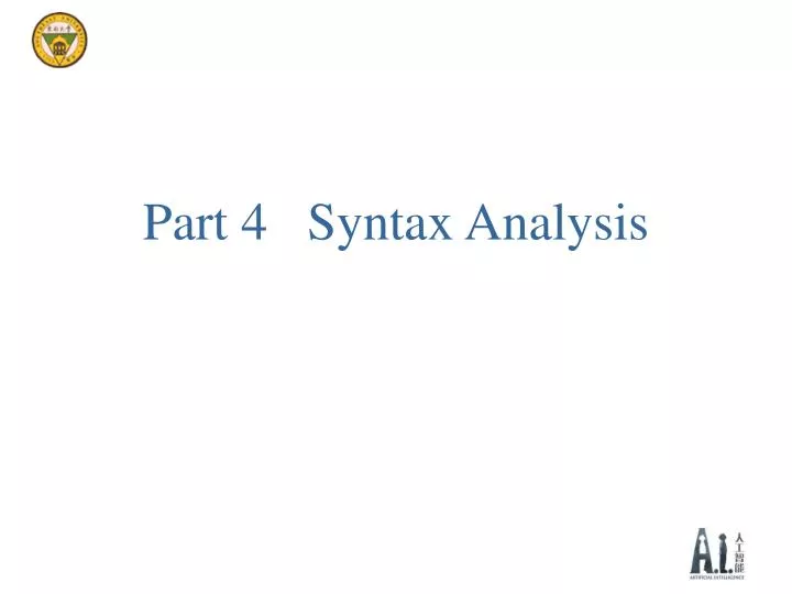 part 4 syntax analysis n.