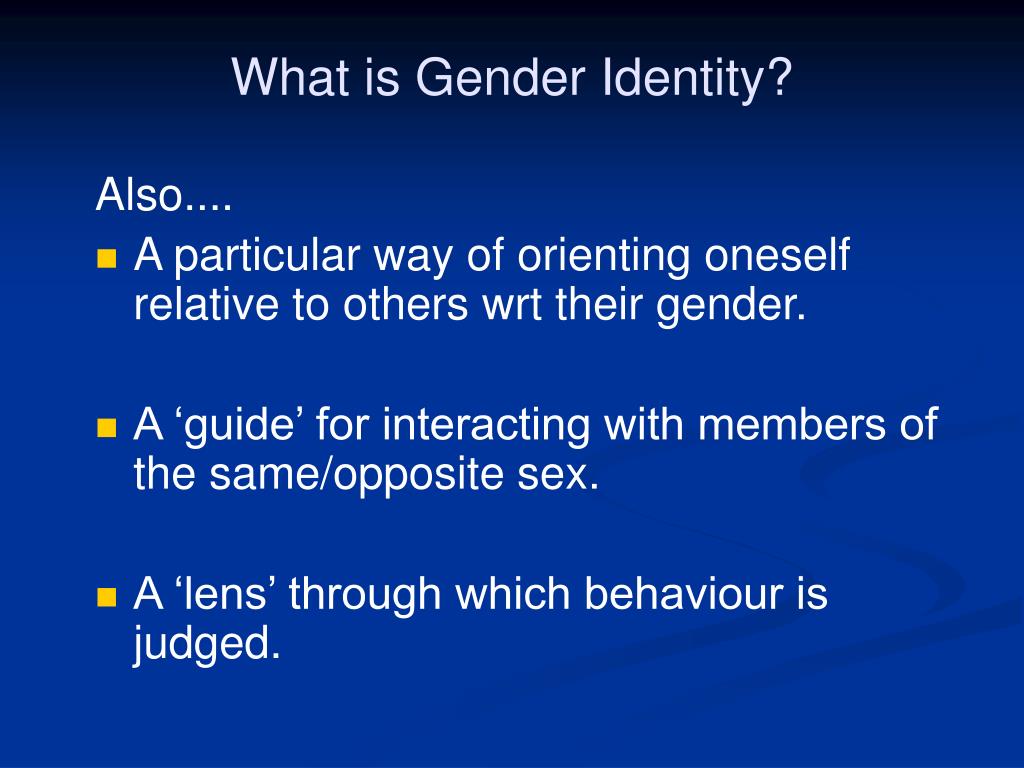 PPT - Gender Identity PowerPoint Presentation, free download - ID:4455551