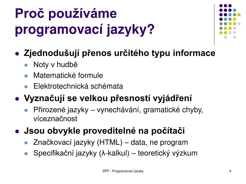 PPT - Programovac í jazyk y PowerPoint Presentation, free download - ID ...