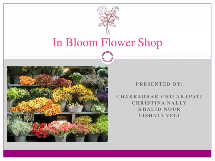 PPT In Bloom Flower Shop PowerPoint Presentation, free download ID