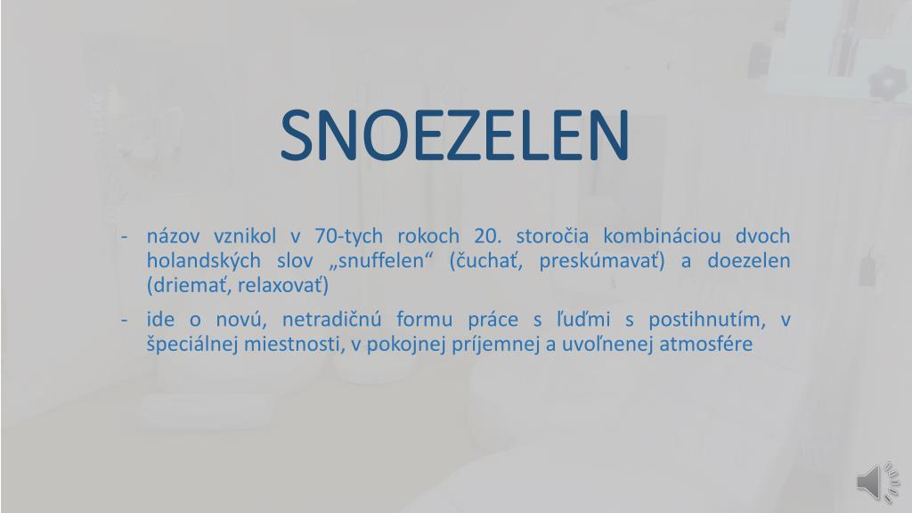 PPT - SNOEZELEN PowerPoint Presentation, free download - ID:4455835