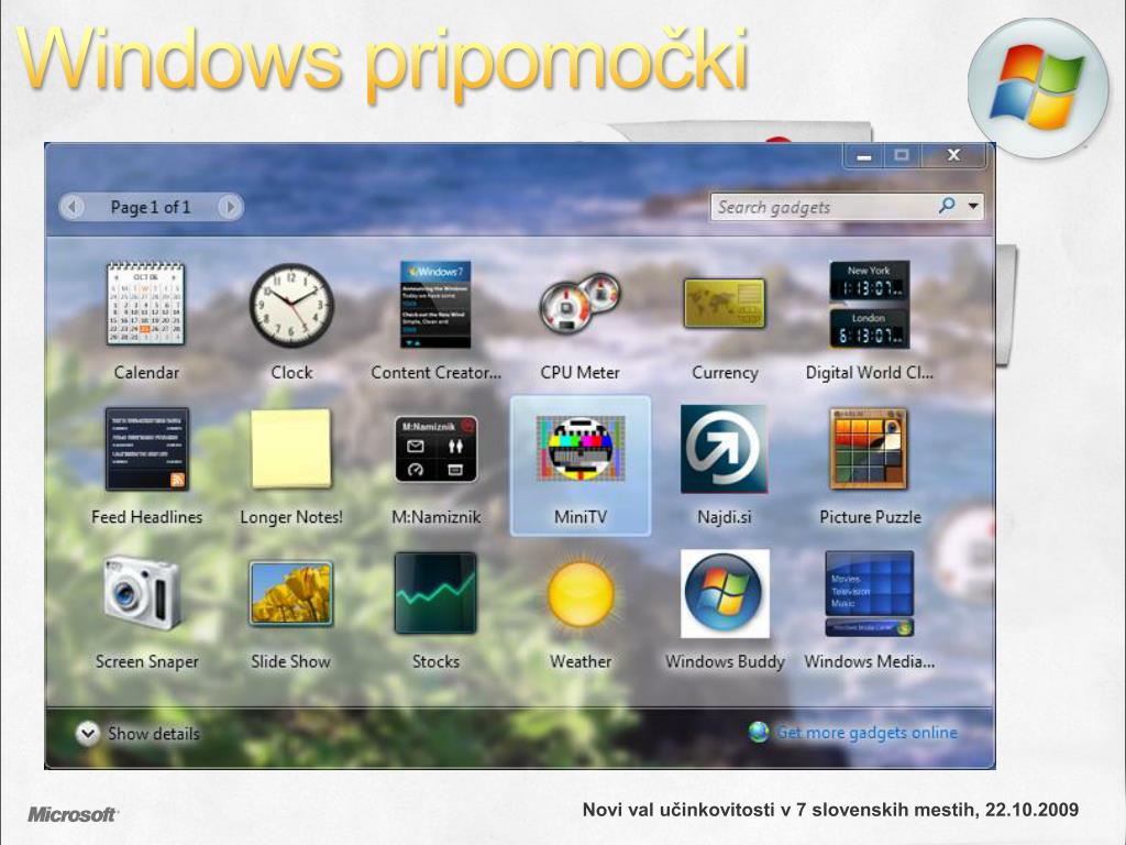 PPT - Windows 7 novosti PowerPoint Presentation, free download - ID:4456306