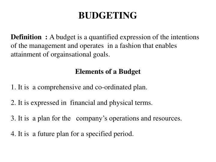 PPT Basics of Budgeting PowerPoint Presentation ID4456946