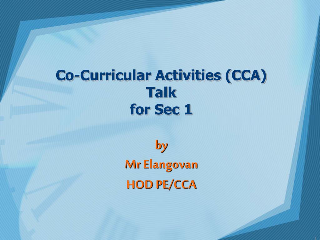 co curricular activities ppt