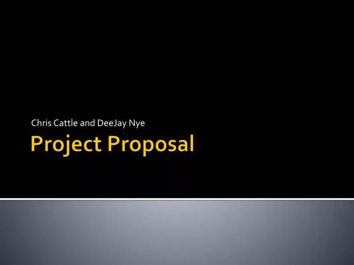 project proposal powerpoint