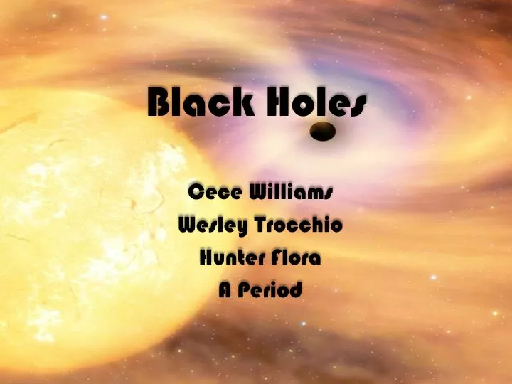black holes n.