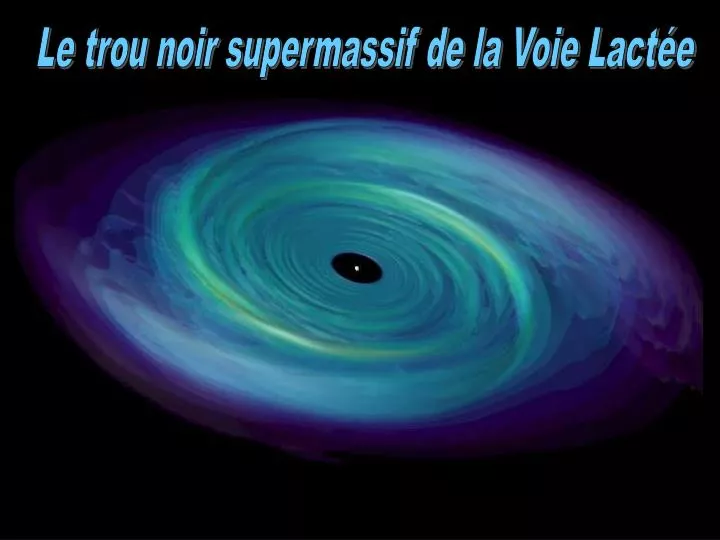 Ppt Le Trou Noir Supermassif De La Voie Lactée Powerpoint