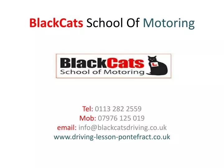 blackcats school of motoring n.