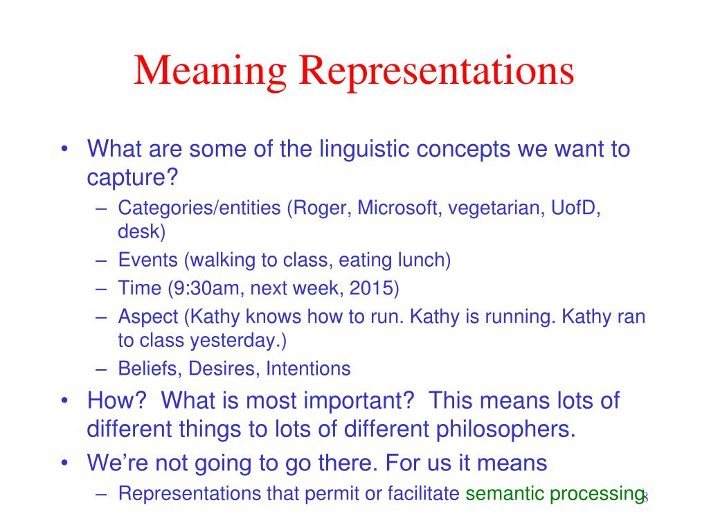 meaning representations definition