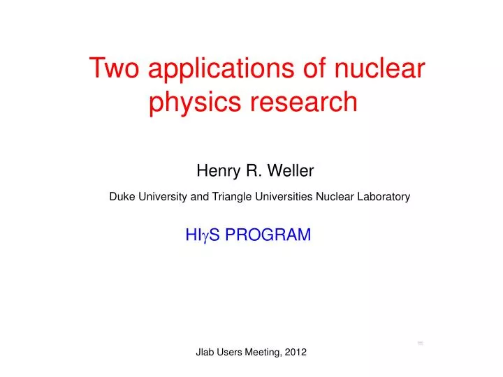 nuclear physics research papers