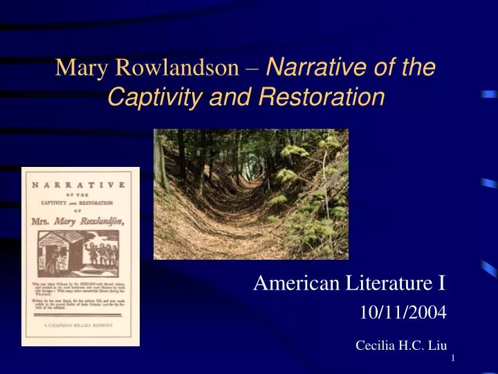 Mary Rowland Captivity Summary