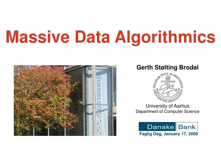 massive data algorithmics n.