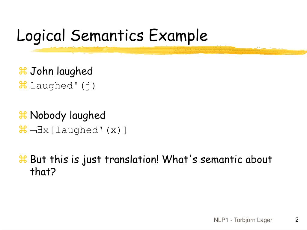 Semantics Examples