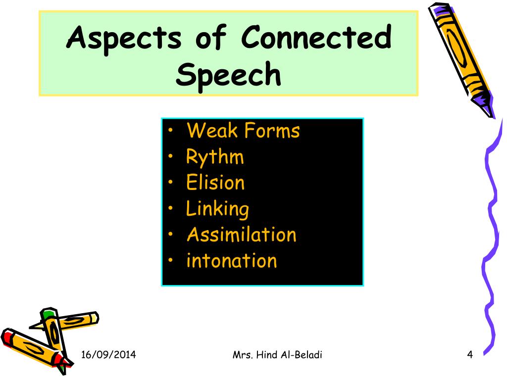 features of connected speech