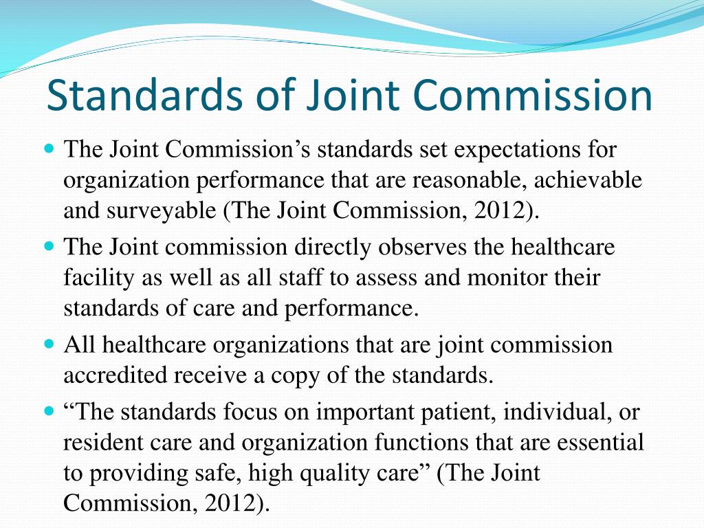 joint commission building tour guidance